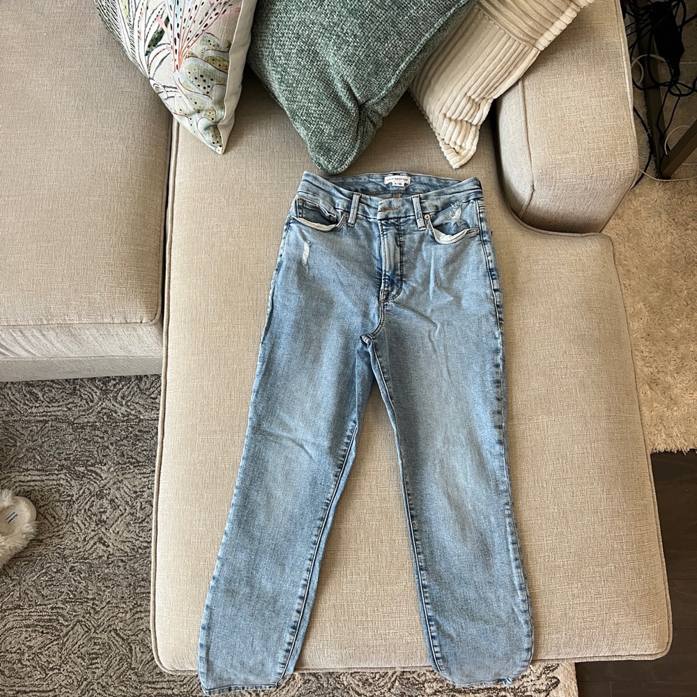 Good American Light Blue Skinny Jeans Size 6/28